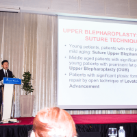 Double eyelid creation by suture technique. Presented at 22nd MAPACS 2018 Annual Scientific Congress, Royale Chulan Damansara, Kuala Lumpur, Malaysia, 13 April 2018. MH Plastic Surgery Martin Huang Events Attended Images six