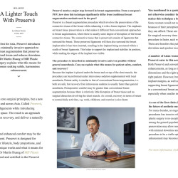PORTFOLIO Magazine Singapore Dr. Martin Huang talks about Preservé Breast tissue preservation